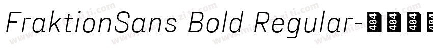 FraktionSans Bold Regular字体转换
